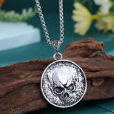 Vintage Punk Skull Necklace for Men | Non-Fading Alloy Choker with Energy Enhancement