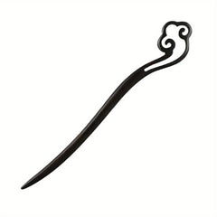 Sandalwood Hairpin for Women - Chinese Style Elegant Wooden Hair Reel with Cloud Motif, High-Quality Sandalwood Hairpin for Hanfu Accessories, Daily Use & Cultural Events