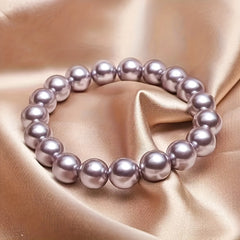 Elegant Freshwater Saltwater Pearl Bracelet Set — Pink, Purple & White Pearls for Harmony, Love & Spiritual Wellness