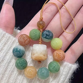 Six-Word Mantra Pixiu Charm — Prosperity, Protection & Heart-Calming Energy Lanyard/Keychain Ornament