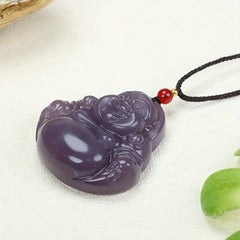 Imitation Jade Purple Character Pendant — Symbol of Inner Renewal and Inherited Wisdom