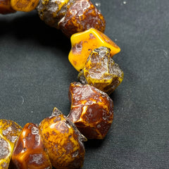 Natural Amber Bracelet - Harmony & Spiritual Protection | Unisex Couple's Gift