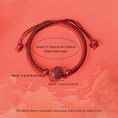 Red Sandalwood Bracelet - Natural Energy for Harmony & Prosperity