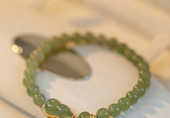 Natural Stone Bracelet - Stylish Elastic Cord Design for Daily Energy & Mindfulness