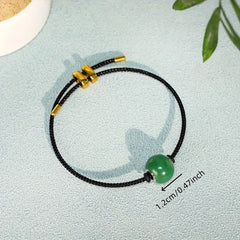 Green Aventurine Prosperity Bracelet Heart Chakra Healing, Calmness, and Good Fortune