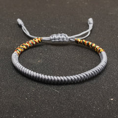 Hand-Woven Bracelet - Lucky Red Rope Design for Men's Fashion & Energy