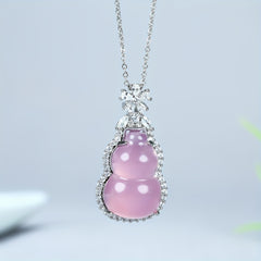 Elegant Purple Gourd Pendant for Luck & Spiritual Wisdom