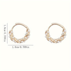 Vintage Boho Copper Hoop Earrings - Earth Day Harmony & Couple's Energy