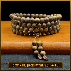 Premium Agarwood Round Beads Necklace & Bracelet - Spiritual Harmony & Energy Balance Jewelry
