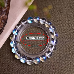 Elegant Moonstone Gradient Bracelet 8mm 12mm Beads Daily Wear Spiritual Energy