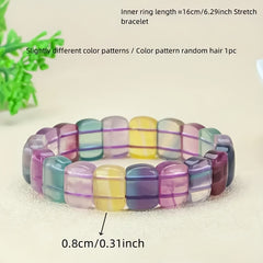 Vintage Natural Agate Beaded Bracelet for Grounding, Stability, and Emotional Balance