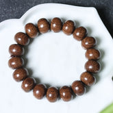 1pc Natural Ambergris Wood Bead Necklace - Spiritual Energy for Mindfulness & Healing