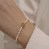 Elegant Baroque Freshwater Pearl Bracelet Harmony Balance Natural Energy Enhancement