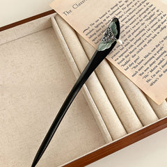 1pc Elegant Chinese Style Lotus Pearl Hairpin - Vintage Luxury Hair Stick for Bun Updo with Mindful Energy Flow, Daily Wear & Holiday Gifts