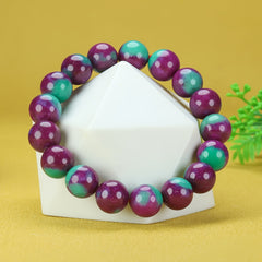 Elegant Red & Green Natural Stone Bracelet for Love, Healing & Harmony