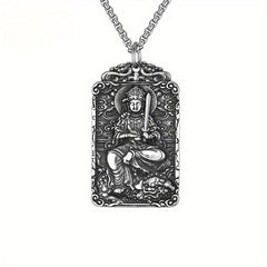 Stainless Steel Eight Guardian God Buddha Pendant - Spiritual Protection & Festival Worship