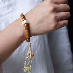 1pc Vintage Bohemian Handmade Braided Bracelet - Ethnic Charm & Spiritual Energy