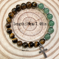 Bohemian Ankh Bracelet - Symbolic Eternal Life Prosperity Luck Gift