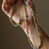 Hand-Woven Adjustable Necklace Cord – Multi-Color Energy Cord for DIY & Spiritual Crafts