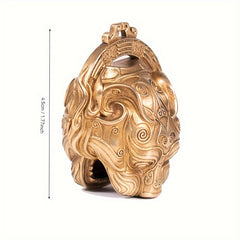 Pure Copper Tiger Head Feng Shui Bell — Fortune, Protection & Positive Energy Door Ornament