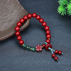 Bohemian Cinnabar Bracelet Zodiac Year Gift Energy Balance