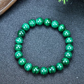 Healing Malachite Bead Bracelet for Heart Chakra, Emotional Balance & Positive Transformation