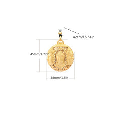Gold-Plated Triple Buddha Pendant Necklace Spiritual Harmony & Protection Jewelry