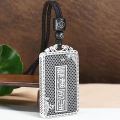 Elegant Tiger Necklace Pendant - Retro Alloy with Moon & Floral Design for Energy Protection & Zodiac Year of the Tiger Charm