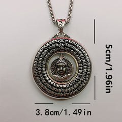 Traditional Chinese Buddha Pendant Necklace - Spiritual Protection & Good Fortune Amulet