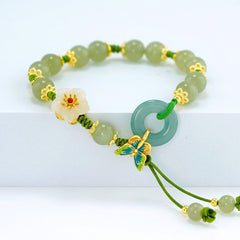Butterfly Jade Harmony Bracelet — Spiritual Balance & Luck Enhancer, Ethnic Crystal Jewelry