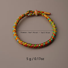 Bohemian Ethnic Bracelet - Colorful Rope Design for Harmony & Joy