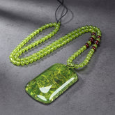 Amber Phoenix Pendant Necklace — For the Unspoken Turn - Rebirth & Renewal Symbolism Jewelry