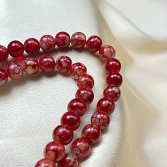 Fiery Resin 108 Bead Bracelet Necklace for Grounding, Protection, and Spiritual Clarity