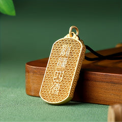 Gold-Plated Dragon Pendant - Symbol of Power & Prosperity with Adjustable Cord