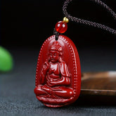 Protective Cinnabar Zodiac Pendant for Men & Women - Grounding, Luck & Spiritual Guardianship