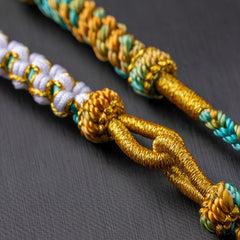 Hand-Woven Peach Blossom Knot Necklace – Retro Chinese Style Energy for Love & Harmony