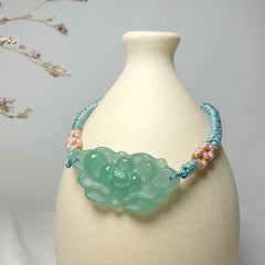 Elegant Peony Flower Bracelet – Prosperity Energy & Harmony for Daily Wear