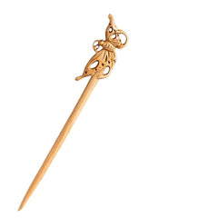 Handmade Ancient Wood Hair Stick - Traditional Chinese Japanese Carved Hairpin for Wedding & Everyday Elegance, Mindful Energy Flow, Vintage Hairstyle Tools
