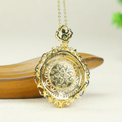 Vintage Red Agate Pendant Necklace for Men - Courage, Vitality, and Grounding Energy