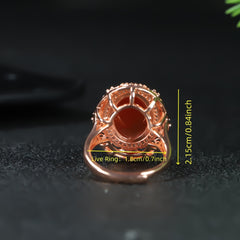 Vintage Red Stone Live Ring for Men - Grounding Energy & Timeless Style Jewelry