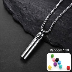 12 Constellation Series Creative Fragrance Necklace - Silver-Tone Perfume Pendant for Emotional Balance & Spiritual Harmony