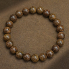 17pcece Veneer Wooden Bracelet - Natural Wood Beads for Daily Energy & Spiritual Harmony
