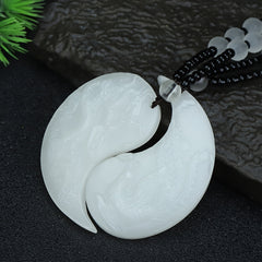 Natural Stone Dragon Phoenix Couples Necklaces for Love, Protection & Stylish Unity - Valentine's Day Gift