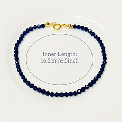 Ultra-fine Lapis Lazuli Beads Bracelet - Shiny Energy for Valentine's Day & Birthday Gifts