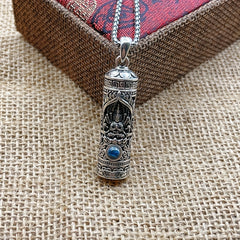 Vintage-Inspired Rotating Buddha Pendant Necklace - Spiritual Protection & Serenity