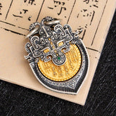 Vintage Tibetan Mountain Lucky Charm Keychain — Prosperity, Protection & Spiritual Energy Amulet