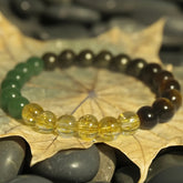 Handmade Wealth Bracelet with Tiger Eye & Citrine for Prosperity Energy - Artisan Jewelry Gift