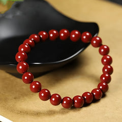 Cinnabar Couple Bracelet - Dual Blessing of Sweetness & Harmony for Mindful Connections