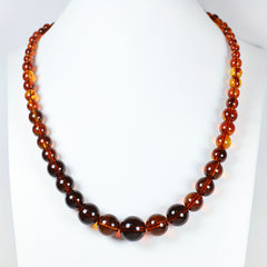 Bohemian Imitation Amber Necklace - Natural Color Variations for Casual Attire with Positive Energy