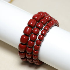 Cinnabar Bead Bracelet - Feng Shui Energy for Couples & Vacation Gifts